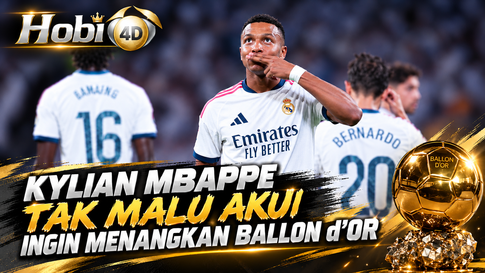 Kylian Mbappe Tak Malu Akui Ingin Menangkan Ballon d'Or
