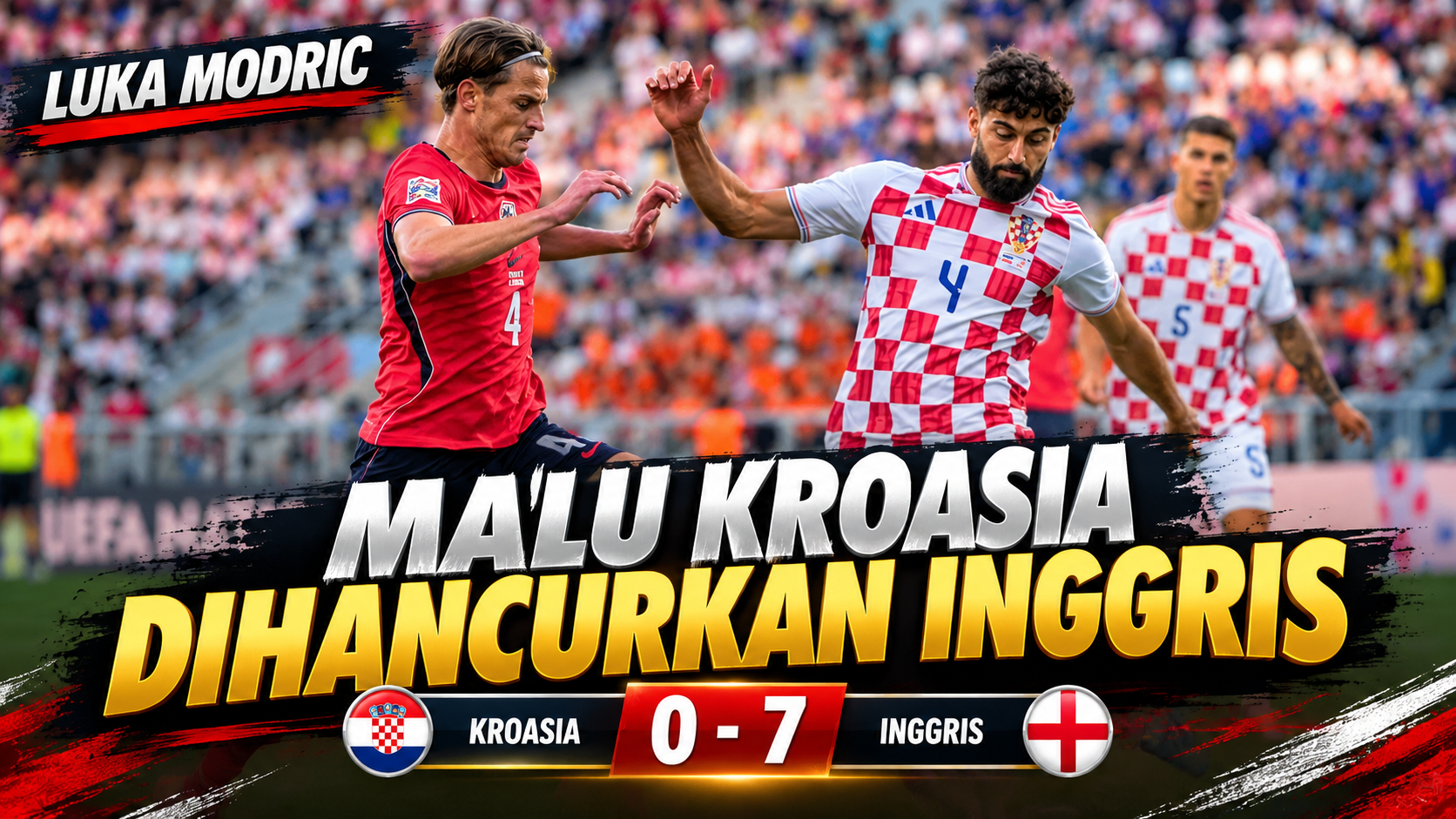 Luka Modric Malu Kroasia Dihancurkan Inggris 0-7