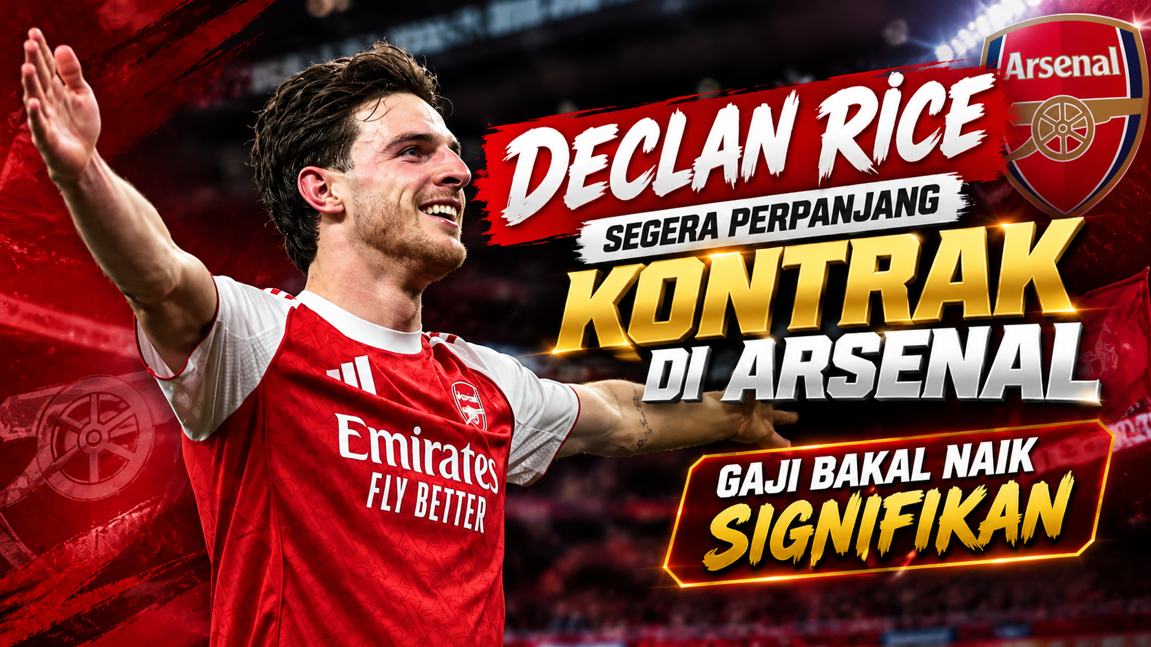 Declan Rice Segera Perpanjang Kontrak di Arsenal, Gaji Bakal Naik Signifikan